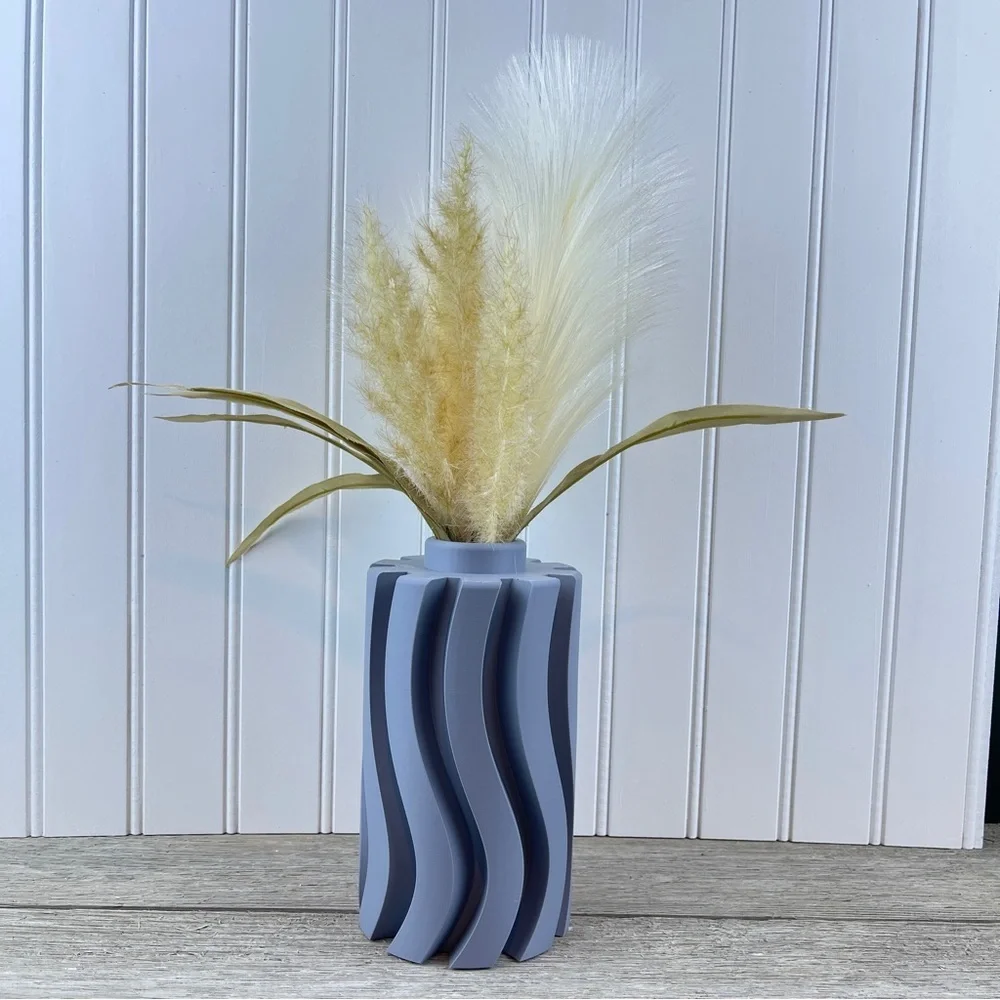 Chunky Wavy Modern Vase, The Orin Vase, Flower Vase, Wavy Design